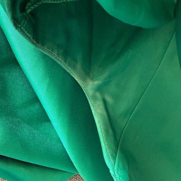 B36 Adrianna Papell Women’s Plus 16 Green Satin Sleeveless A-Line Maxi Dress - Picture 15 of 16